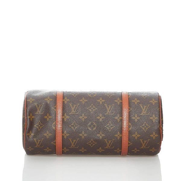 ルイ ヴィトン モノグラム 旧パピヨン30 ハンドバッグ M51385 ブラウン PVC レザー レディース LOUIS VUITTON 【中古】