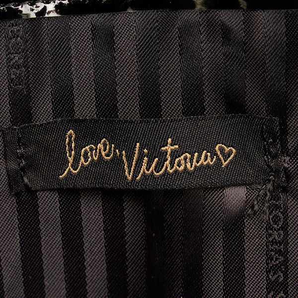 ヴィクトリアシークレット スタッズ リュック バックパック ホワイト レザー レディース VICTORIA'S SECRET 【中古】