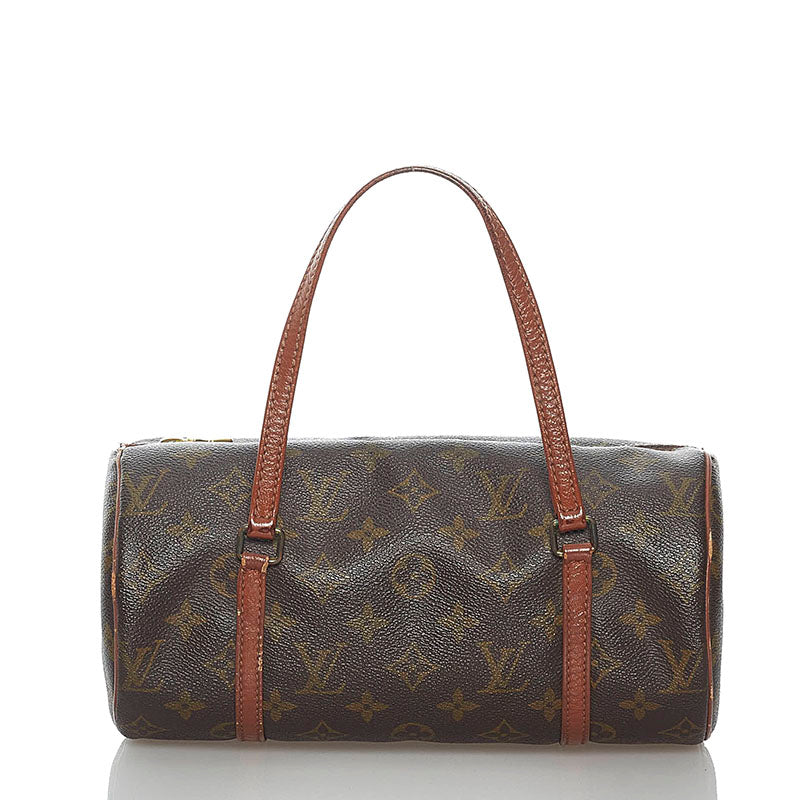 ルイ ヴィトン モノグラム 旧 パピヨン M51366 ブラウン PVC レザー ハンドバッグ レディース LOUIS VUITTON 【中古】