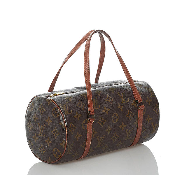 ルイ ヴィトン モノグラム 旧 パピヨン M51366 ブラウン PVC レザー ハンドバッグ レディース LOUIS VUITTON 【中古】