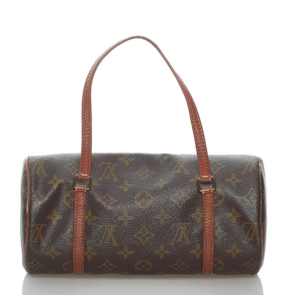 ルイ ヴィトン モノグラム 旧 パピヨン M51366 ブラウン PVC レザー ハンドバッグ レディース LOUIS VUITTON 【中古】