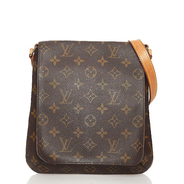 ルイ ヴィトン モノグラム ミュゼットサルサ ショルダーバッグ M51258 ブラウン PVC レザー レディース LOUIS VUITTON 【中古】