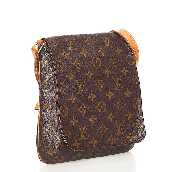 ルイ ヴィトン モノグラム ミュゼットサルサ ショルダーバッグ M51258 ブラウン PVC レザー レディース LOUIS VUITTON 【中古】