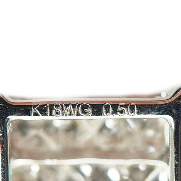 K18WG ホワイトゴールド ダイヤ0.50ct ペンダントトップ レディース 【中古】