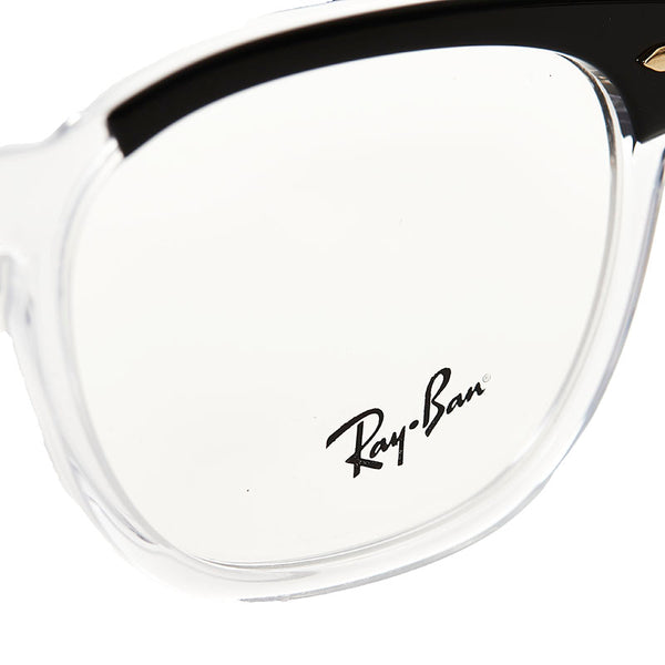 レイバン サングラス B5398-F 2034 HAWKEYE クリア ブラック プラスチック メンズ Ray-Ban 【中古】