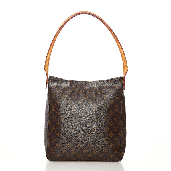 ルイ ヴィトン モノグラム ルーピングGM ワンショルダーバッグ M51145 ブラウン PVC レザー レディース LOUIS VUITTON 【中古】