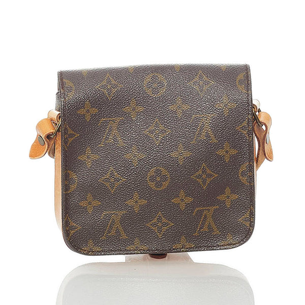 ルイ ヴィトン モノグラム ミニカルトシエール ショルダーバッグ M51254 ブラウン PVC レザー レディース LOUIS VUITTON 【中古】