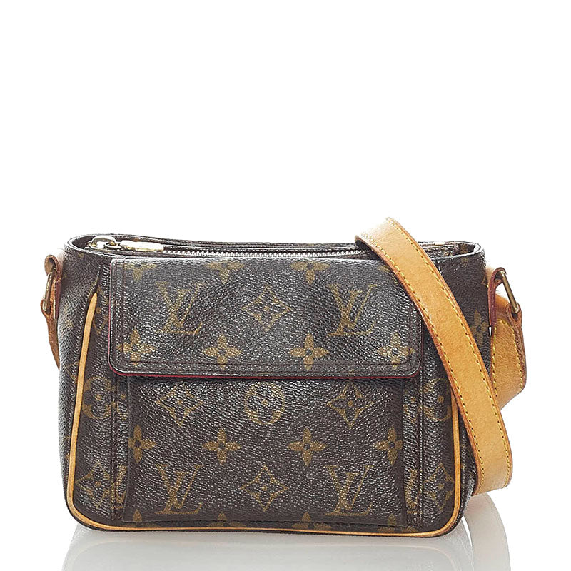 ルイ ヴィトン モノグラム ヴィバシテ PM 斜め掛け ショルダーバッグ M51165 ブラウン PVC レザー レディース LOUIS VUITTON 【中古】