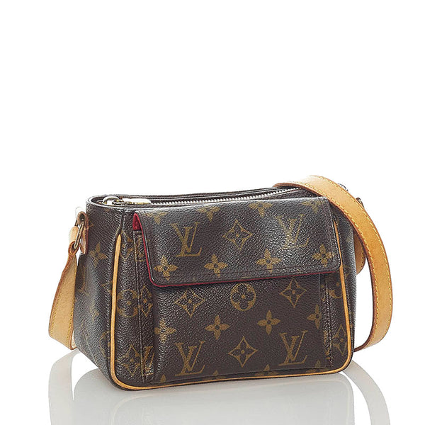 ルイ ヴィトン モノグラム ヴィバシテ PM 斜め掛け ショルダーバッグ M51165 ブラウン PVC レザー レディース LOUIS VUITTON 【中古】