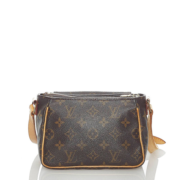 ルイ ヴィトン モノグラム ヴィバシテ PM 斜め掛け ショルダーバッグ M51165 ブラウン PVC レザー レディース LOUIS VUITTON 【中古】