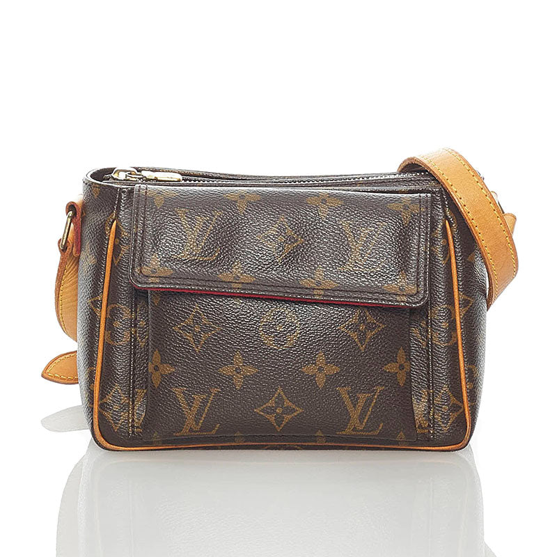 ルイ ヴィトン モノグラム ヴィバシテ PM 斜め掛け ショルダーバッグ M51165 ブラウン PVC レザー レディース LOUIS VUITTON 【中古】