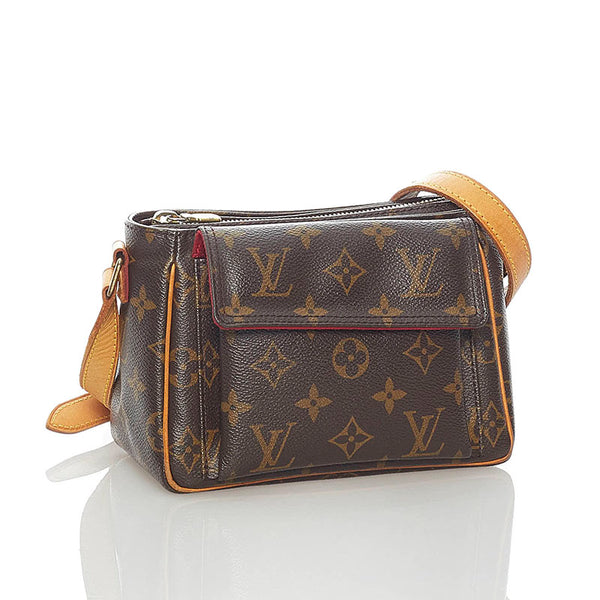 ルイ ヴィトン モノグラム ヴィバシテ PM 斜め掛け ショルダーバッグ M51165 ブラウン PVC レザー レディース LOUIS VUITTON 【中古】