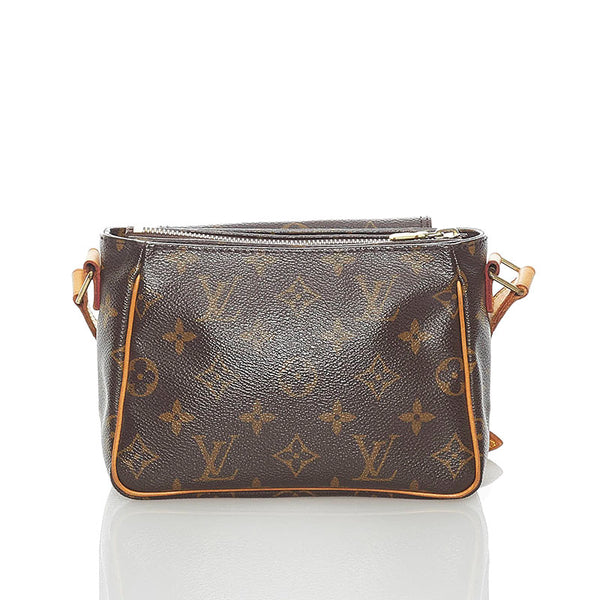 ルイ ヴィトン モノグラム ヴィバシテ PM 斜め掛け ショルダーバッグ M51165 ブラウン PVC レザー レディース LOUIS VUITTON 【中古】