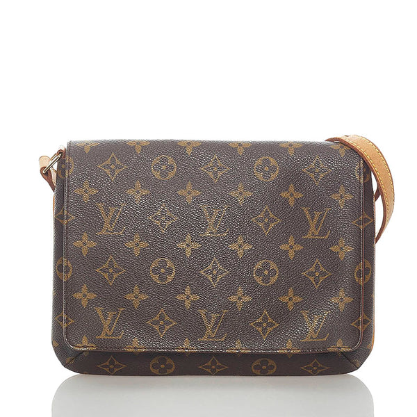 ルイ ヴィトン モノグラム ミュゼットタンゴ ショルダーバッグ M51257 ブラウン PVC レザー レディース LOUIS VUITTON 【中古】