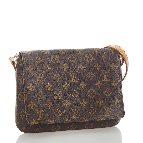 ルイ ヴィトン モノグラム ミュゼットタンゴ ショルダーバッグ M51257 ブラウン PVC レザー レディース LOUIS VUITTON 【中古】