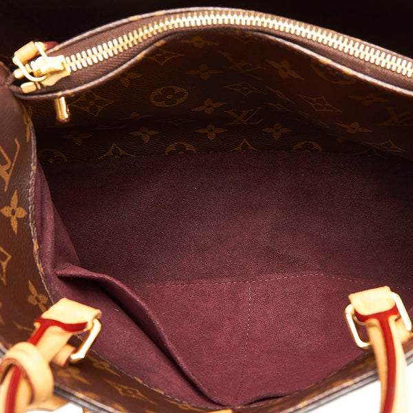 ルイ ヴィトン モノグラム モンテーニュ MM ハンドバッグ M41056 ブラウン PVC レザー レディース LOUIS VUITTON 【中古】