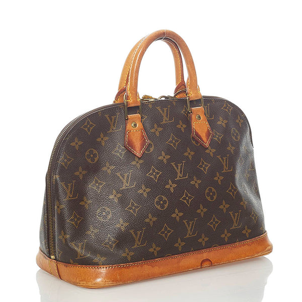 ルイ ヴィトン モノグラム 旧アルマ PM ハンドバッグ M51130 ブラウン PVC レザー レディース LOUIS VUITTON 【中古】