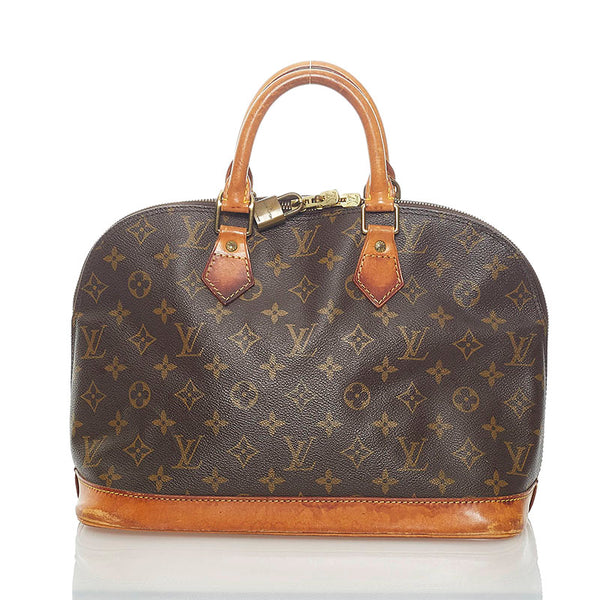 ルイ ヴィトン モノグラム 旧アルマ PM ハンドバッグ M51130 ブラウン PVC レザー レディース LOUIS VUITTON 【中古】