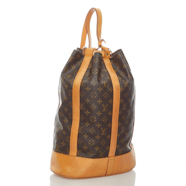 ルイ ヴィトン モノグラム ランドネGM ショルダーバッグ M42244 ブラウン PVC レザー レディース LOUIS VUITTON 【中古】