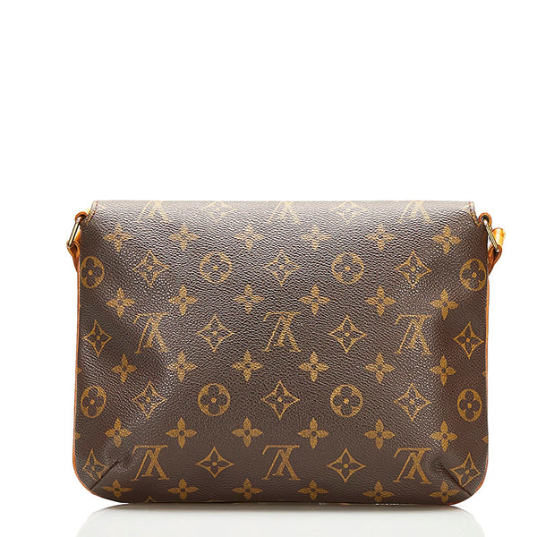 ルイ ヴィトン モノグラム ミュゼットタンゴ ショート ショルダーバッグ M51257 ブラウン PVC レザー レディース LOUIS VUITTON 【中古】