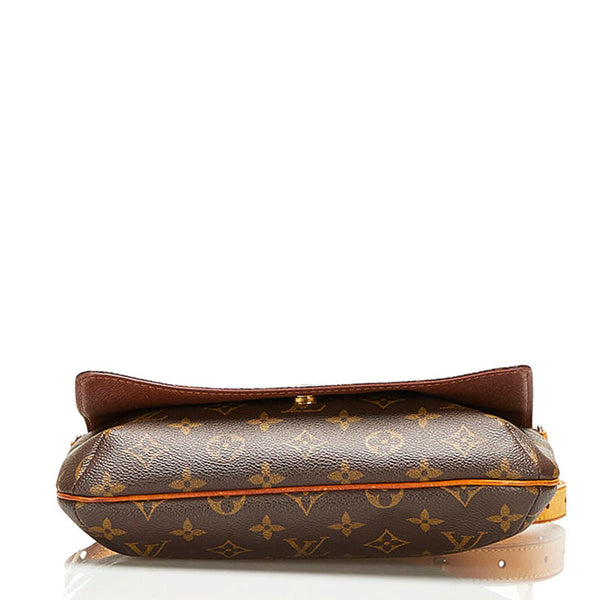 ルイ ヴィトン モノグラム ミュゼットタンゴ ショート ショルダーバッグ M51257 ブラウン PVC レザー レディース LOUIS VUITTON 【中古】