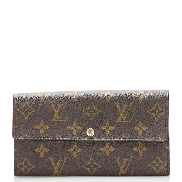 ルイ ヴィトン モノグラム ポルトフォイユ サラ 長財布 M61734 ブラウン PVC レザー レディース LOUIS VUITTON 【中古】