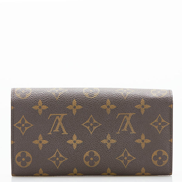 ルイ ヴィトン モノグラム ポルトフォイユ サラ 長財布 M61734 ブラウン PVC レザー レディース LOUIS VUITTON 【中古】