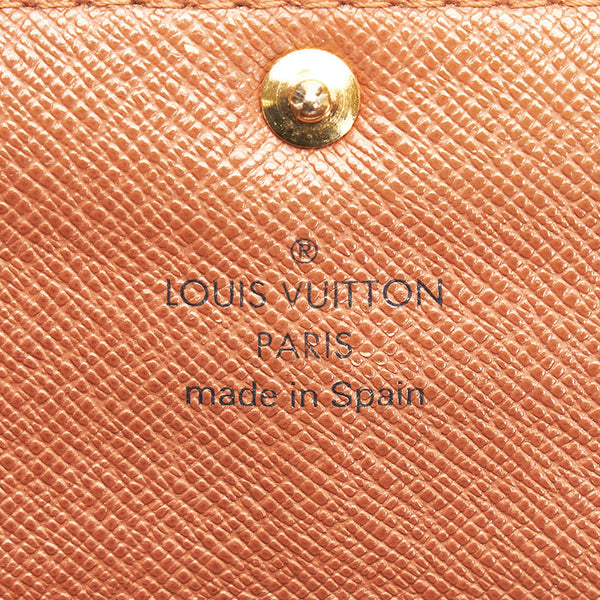 ルイ ヴィトン モノグラム ポルトフォイユ サラ 長財布 M61734 ブラウン PVC レザー レディース LOUIS VUITTON 【中古】