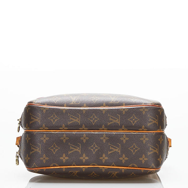 ルイ ヴィトン モノグラム リポーターPM 斜め掛け ショルダーバッグ M45254 ブラウン PVC レザー レディース LOUIS VUITTON 【中古】