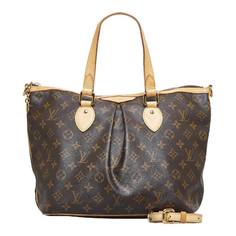 ルイ ヴィトン モノグラム　 パレルモPM ハンドバッグ ショルダーバッグ 2WAY M40145 ブラウン PVC レザー レディース LOUIS VUITTON 【中古】