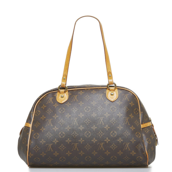 ルイ ヴィトン モノグラム モントルグイユPM ハンドバッグ M95565 ブラウン PVC レザー レディース LOUIS VUITTON 【中古】