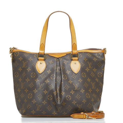 ルイ ヴィトン モノグラム　 パレルモPM ハンドバッグ ショルダーバッグ 2WAY M40145 ブラウン PVC レザー レディース LOUIS VUITTON 【中古】