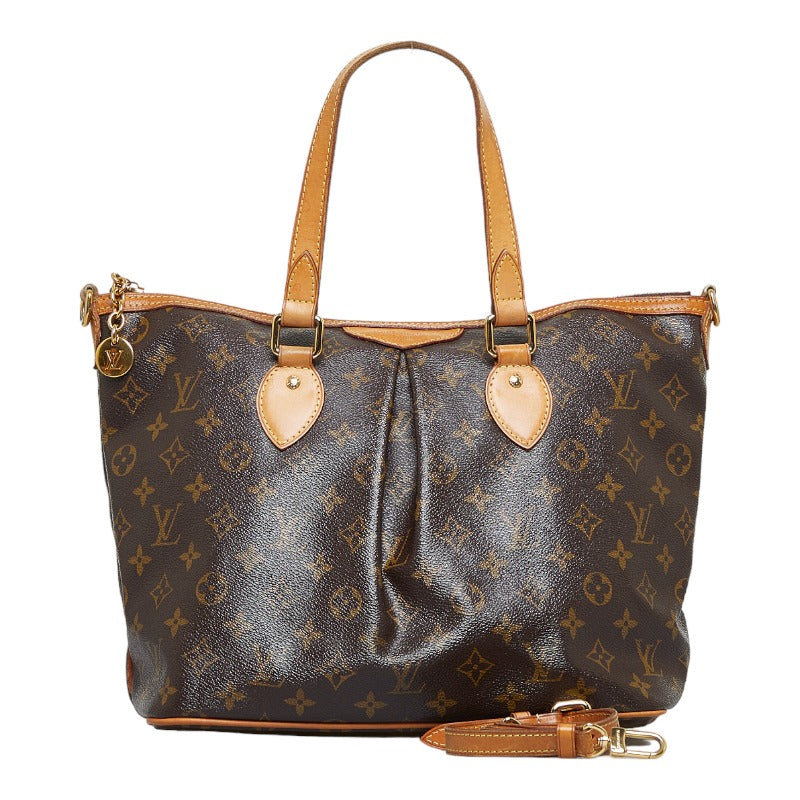 ルイ ヴィトン モノグラム　 パレルモPM ハンドバッグ ショルダーバッグ 2WAY M40145 ブラウン PVC レザー レディース LOUIS VUITTON 【中古】