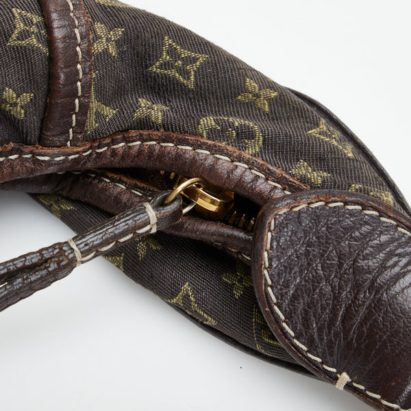 ルイ ヴィトン モノグラム ミニ マノンMM ショルダーバッグ M95619 ブラウン キャンバス レザー レディース LOUIS VUITTON 【中古】