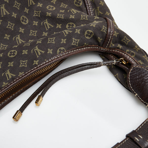 ルイ ヴィトン モノグラム ミニ マノンMM ショルダーバッグ M95619 ブラウン キャンバス レザー レディース LOUIS VUITTON 【中古】