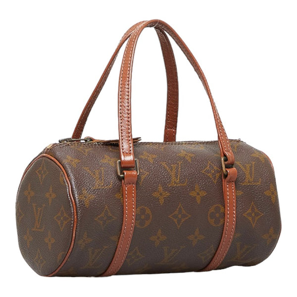 ルイ ヴィトン モノグラム ミニパピヨン ハンドバッグ M51389 ブラウン PVC レザー レディース LOUIS VUITTON 【中古】