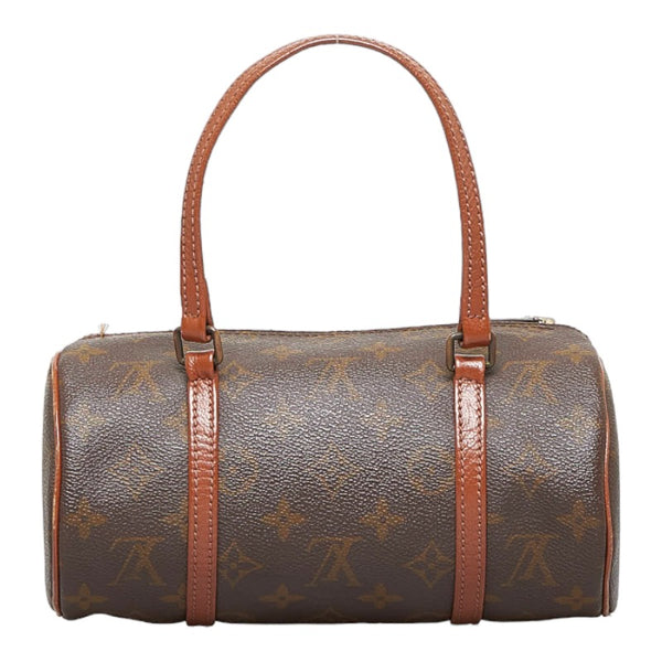 ルイ ヴィトン モノグラム ミニパピヨン ハンドバッグ M51389 ブラウン PVC レザー レディース LOUIS VUITTON 【中古】