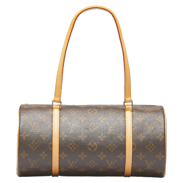 ルイ ヴィトン モノグラム 旧パピヨン 30 ハンドバッグ M51385 ブラウン PVC レザー レディース LOUIS VUITTON 【中古】