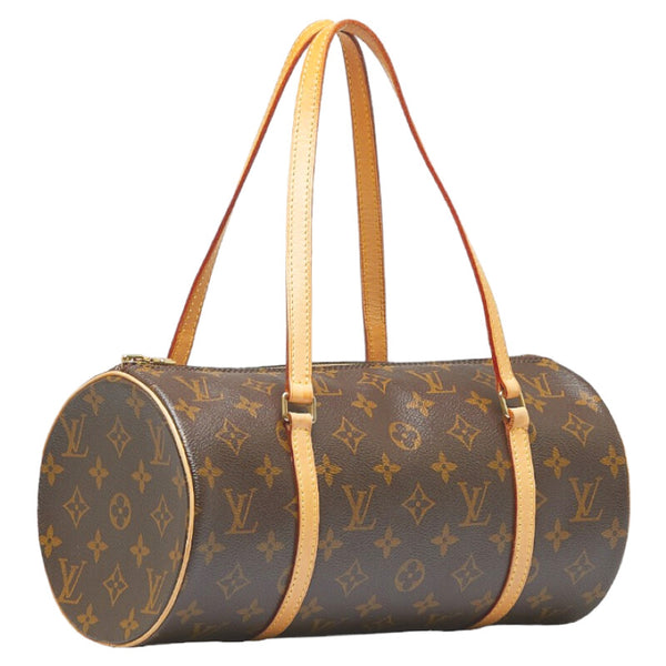 ルイ ヴィトン モノグラム 旧パピヨン 30 ハンドバッグ M51385 ブラウン PVC レザー レディース LOUIS VUITTON 【中古】