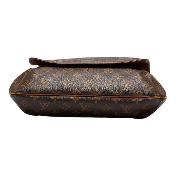 ルイ ヴィトン モノグラム ミュゼット 斜め掛け ショルダーバッグ M51256 ブラウン PVC レザー レディース LOUIS VUITTON 【中古】