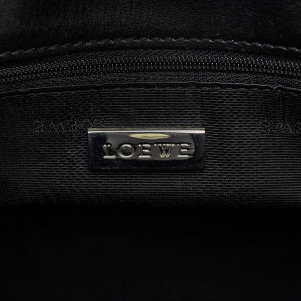 ロエベ アマソナ フスタ ハンドバッグ ショルダーバッグ 060603 ブラック レザー レディース LOEWE 【中古】