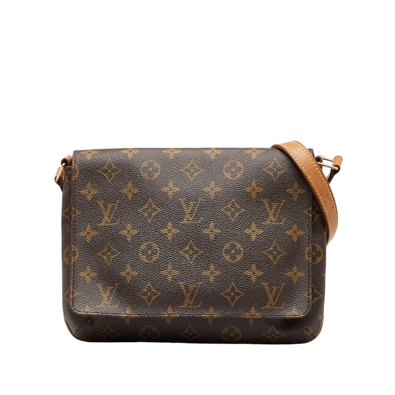 ルイ ヴィトン モノグラム ミュゼット タンゴ ショート ショルダーバッグ M51257 ブラウン PVC レザー レディース LOUIS VUITTON 【中古】