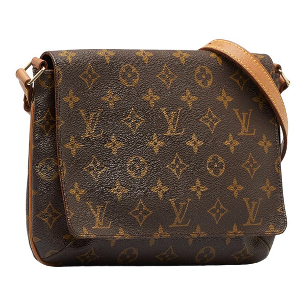 ルイ ヴィトン モノグラム ミュゼット タンゴ ショート ショルダーバッグ M51257 ブラウン PVC レザー レディース LOUIS VUITTON 【中古】