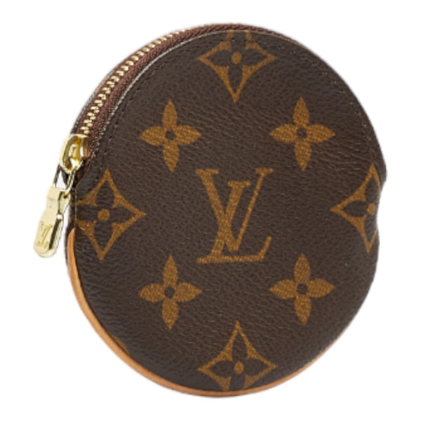 ルイ ヴィトン モノグラム ポルトモネ ロン 小銭入れ コインケース M61926 ブラウン PVC レザー レディース LOUIS VUITTON 【中古】