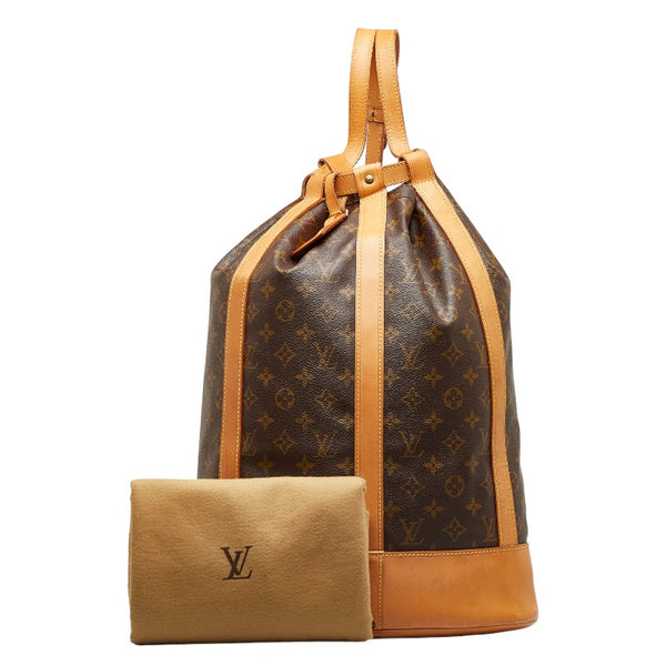 ルイ ヴィトン モノグラム ランドネGM ショルダーバッグ M42244  ブラウン PVC レザー レディース LOUIS VUITTON 【中古】