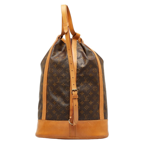 ルイ ヴィトン モノグラム ランドネGM ショルダーバッグ M42244  ブラウン PVC レザー レディース LOUIS VUITTON 【中古】