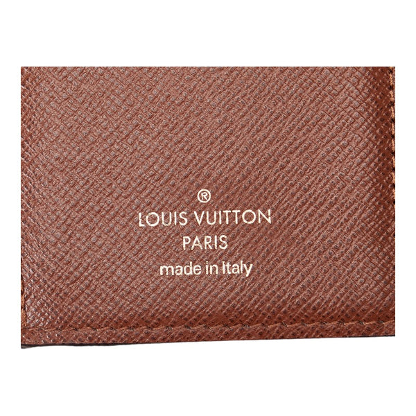 ルイ ヴィトン モノグラム ポルトフォイユ ヴィクトリーヌ 二つ折り財布 M62472 ブラウン PVC レザー レディース LOUIS VUITTON 【中古】