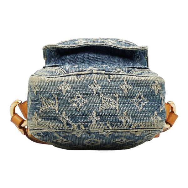 ルイ ヴィトン モノグラムデニム ショルダーバッグ カメラバッグ M95348 ブルー デニム レザー レディース LOUIS VUITTON 【中古】