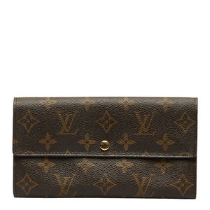 ルイ ヴィトン モノグラム ポルトフォイユ サラ 長財布 M61734 ブラウン PVC レザー レディース LOUIS VUITTON 【中古】