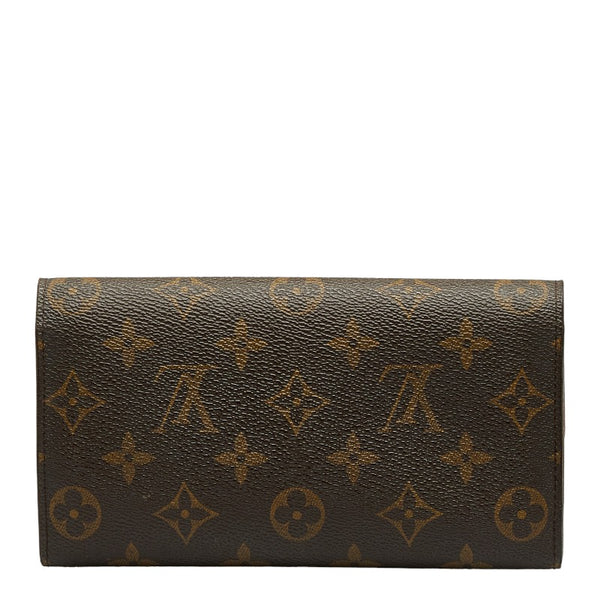 ルイ ヴィトン モノグラム ポルトフォイユ サラ 長財布 M61734 ブラウン PVC レザー レディース LOUIS VUITTON 【中古】